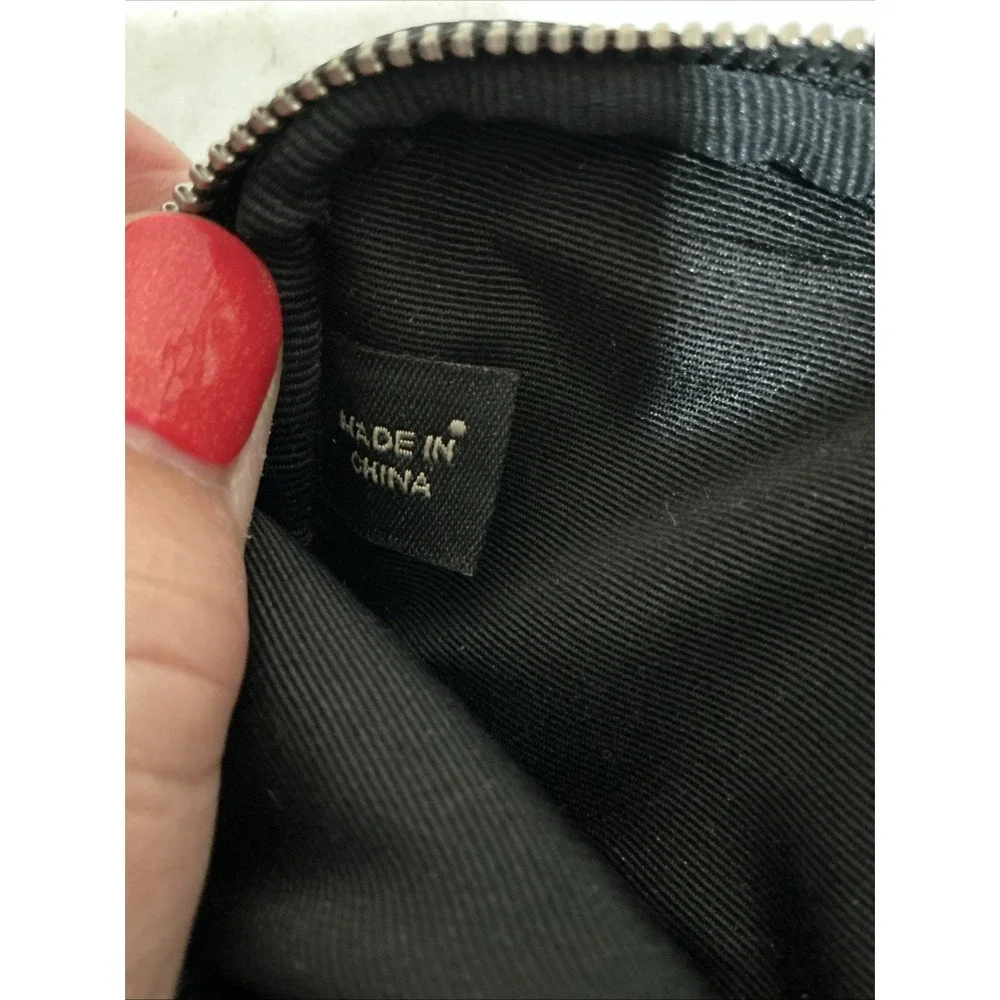 Coach Black Jacquard Vintage Soft Zipper Glasses Case